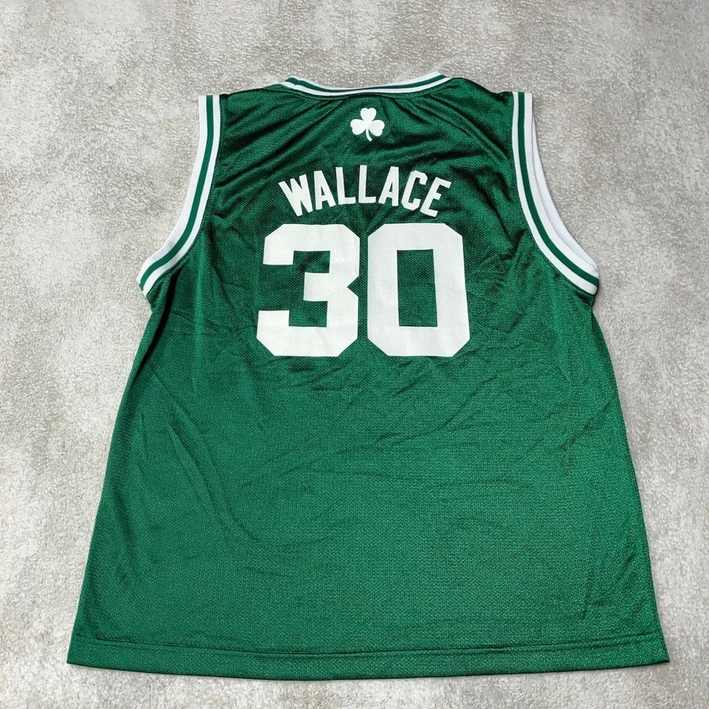 adidas Boston Celtics Rasheed Wallace #30 Green NBA Jersey Youth Large (14-16)